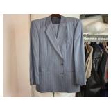 Made in Italy Gray Wool Blend Blazer