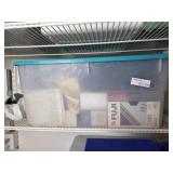 Plastic Bin With Audio Cassette Tapes