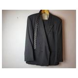 Merit Gray Wool Suit With Tie