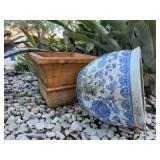 Chinese Blue and White Planter Set