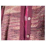 Lin Spangler Pink Handwoven Cardigan