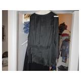 Yasuko Black Blouse and Skirt Set, Medium