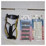 Slingshot with Steel and Marble Ammo