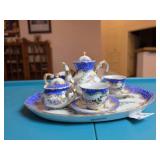 Porcelain Tea Set With Gold Trim