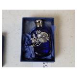 Vintage Cobalt Blue Perfume Bottle