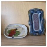 Two Handmade Ceramic Trays by Chappelle