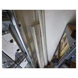 White Metal Shelving Panels and Frames