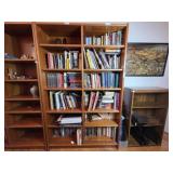 Wood Bookcase With Adjustable Shelves