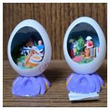 Hand-Painted Costa Rica Egg Dioramas