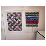 Two Handmade Quilt Tops With Patterns