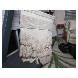 Handmade Beige Textile Wall Hanging