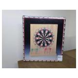 Wooden Dartboard With Darts Set