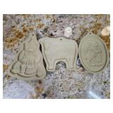 3 Brown Bag Cookie Art Molds