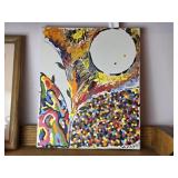 Abstract Acrylic Painting on Canvas