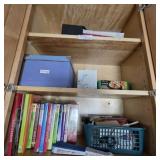 Cabinet With Books and Assorted Items