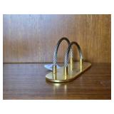 Gold-Tone Cable Wire Card Holder