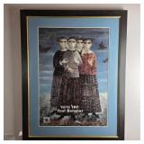 Framed Yosl Bergner Four Women Print