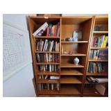Large Wooden Bookcase With Adjustable Shelves