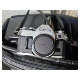 Canon AE-1 Film Camera with Accessories