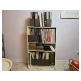 White Bookcase With Contents Included