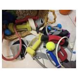 Basket of Exercise Equipment Assortment