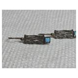 Sterling Silver Earrings with Opal Accents