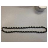 Green Bead Necklace With Gold Clasp