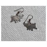 Far Fetched Sterling Elephant Earrings