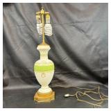 Vintage Ceramic and Brass Table Lamp