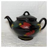 Handmade Pottery Teapot with Floral Motif