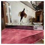 Crystal Candelabra With Reflective Base