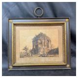 Engraving of Temple of the Deus Tussis