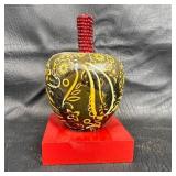 Handcrafted Decorative Apple Sculpture