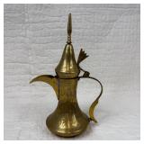 Vintage Middle Eastern Brass Dallah