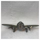 Aircraft-Shaped Metal Clock