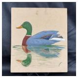 Mallard Duck Painted Canvas Artwork