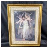 Framed Angelic Artwork in Gold Frame