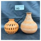 Small Terracotta Vases