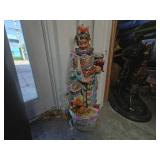 Colorful Porcelain Warrior Figurine