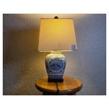 Blue and White Ceramic Table Lamp