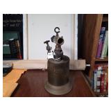 Vintage Brass Blowtorch With Red Handle