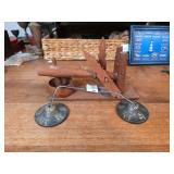 Wooden Scale With Brass Pans