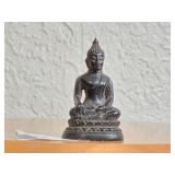 Small Metal Seated Buddha Statue