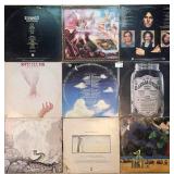 Nine Assorted Vinyl Records