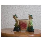 Ceramic Figurines With Basket