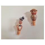 Carved Wooden Bottle Stoppers Set