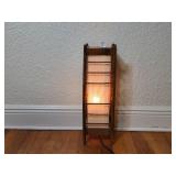 Wood and Fabric Ladder-Style Table Lamp