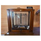 Vintage Wood and Glass Balance Scale