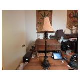 Metal Table Lamp with Fabric Shade