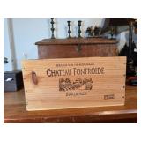 Chateau Fonfroide Wooden Box With Contents